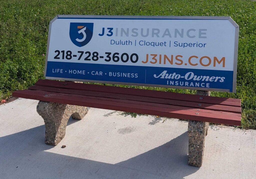 Insurance Duluth Bus bench